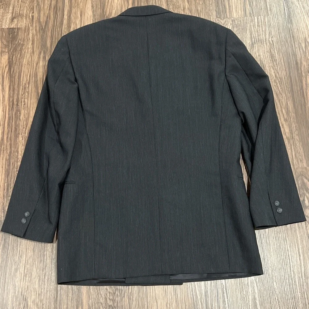 Canali Proposta Blazer Coat Mens  EU 52R Houndstooth Navy Wool